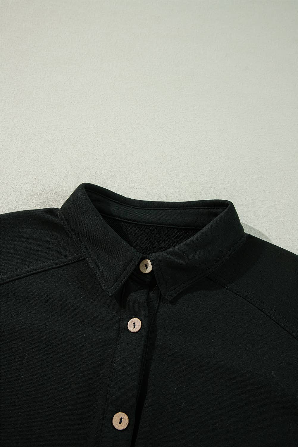 PartyEight - Vente Veste-chemise – femme - Veste surdimensionnée boutonnée en tricot gaufré8