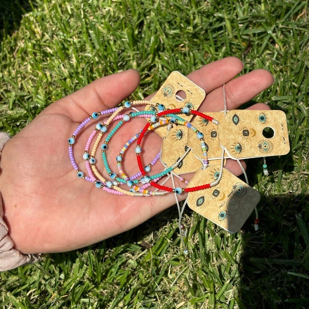 Earths Elements Wholesale - Wholesale Beaded Bracelet - Bracelet - Evil Eye Beaded, Assorted2