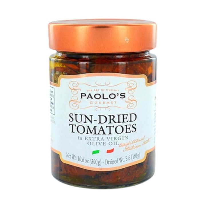 Soltørrede tomater glas 300g fra Paolo’s for engroshandel hos Made in eatalia