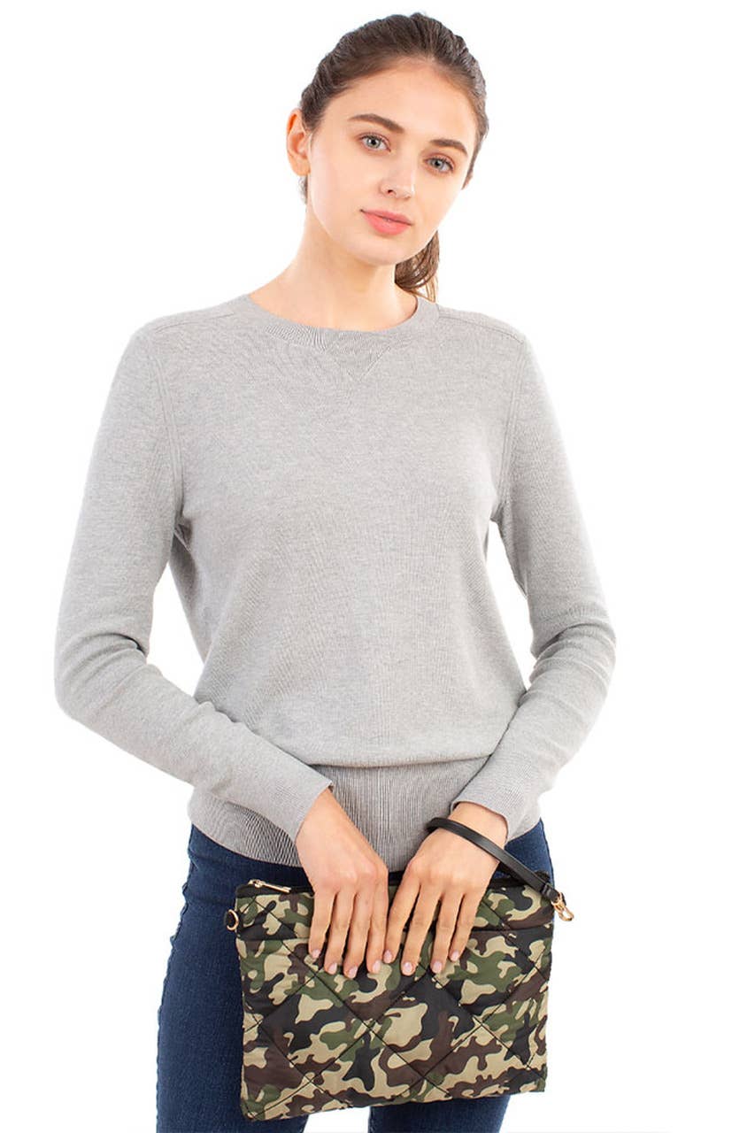 Hana - Wholesale Crossbody Bag - Women's - Camouflage Pattern Padded Mini Crossbody Bag1