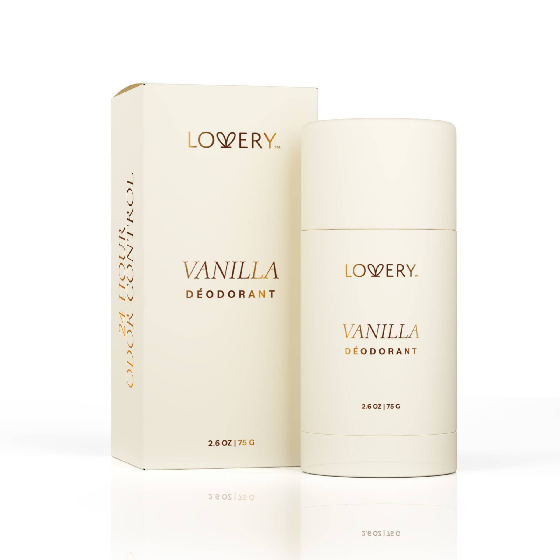 Lovery - Wholesale Deodorant - Women's - Vanilla Deodorant Stick 24 Hour Odor Control, 2.6oz4