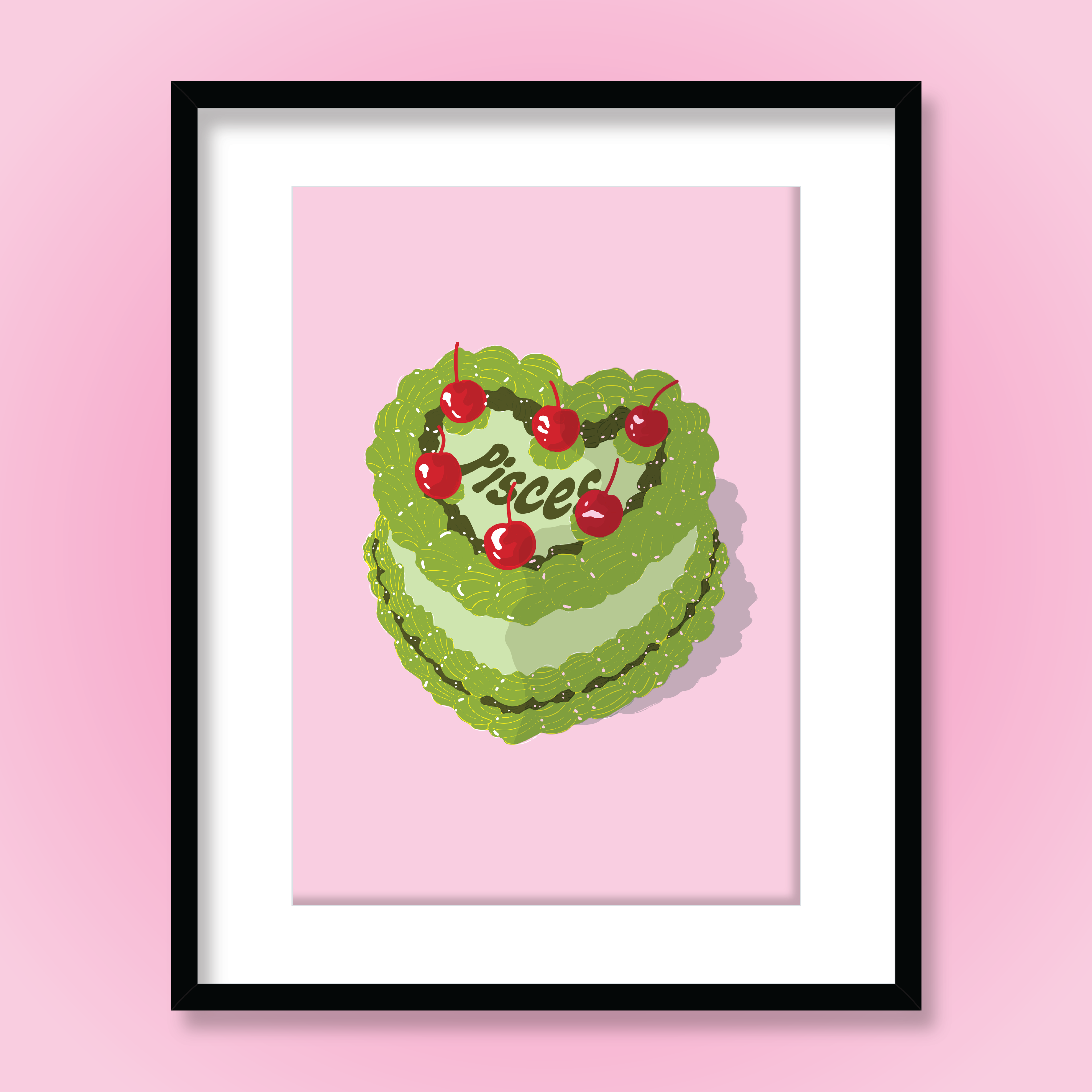 Ruby Roller Art - Wholesale Kunstprint - Esthetische harttaart met kersen sterrenbeeld kunstprint6