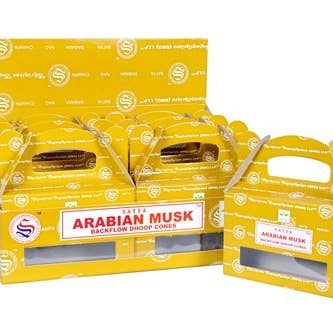 Satya Arabian Musk Backflow Dhoop Cones for wholesale by Green Tree