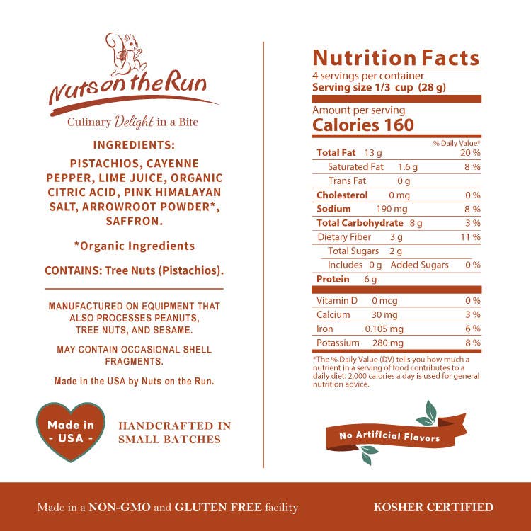 Nuts On The Run - Wholesale Nuts - Chili Lime Saffron Pistachios2