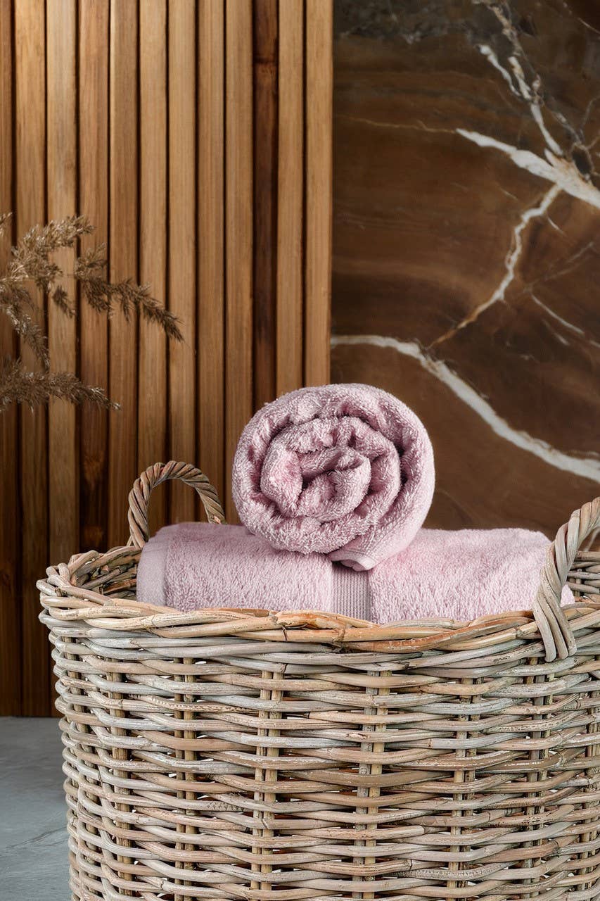 Grey Set of 2 Round Rattan Baskets for wholesale on Faire4