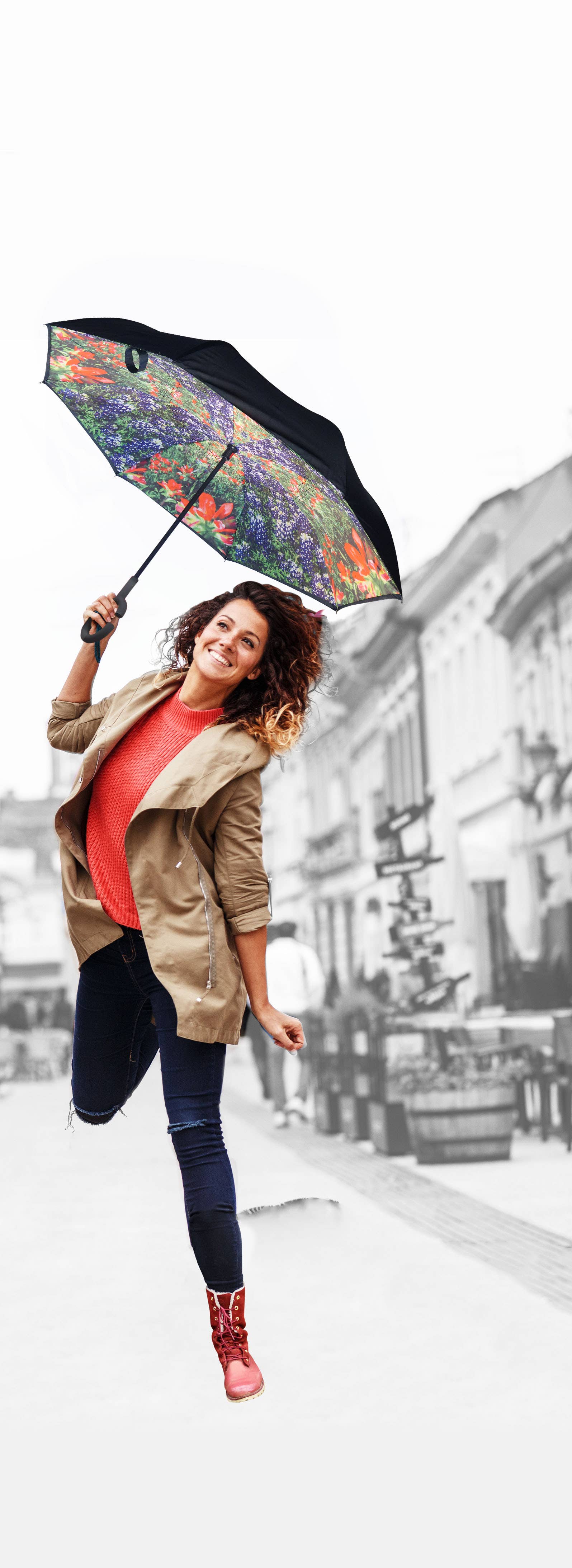 Calla Products – wholesale Paraply - Unisex – Inverterat paraply – Topsy Turvy-design, unika tryck20