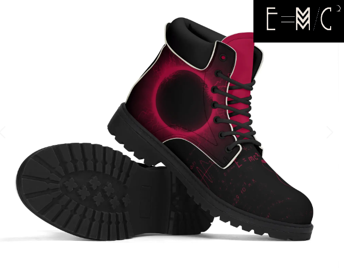 E=M/C2 - Wholesale Boots - Men's - E=M/C2 Men's Black Hole Pink Leather All Season Boots 1