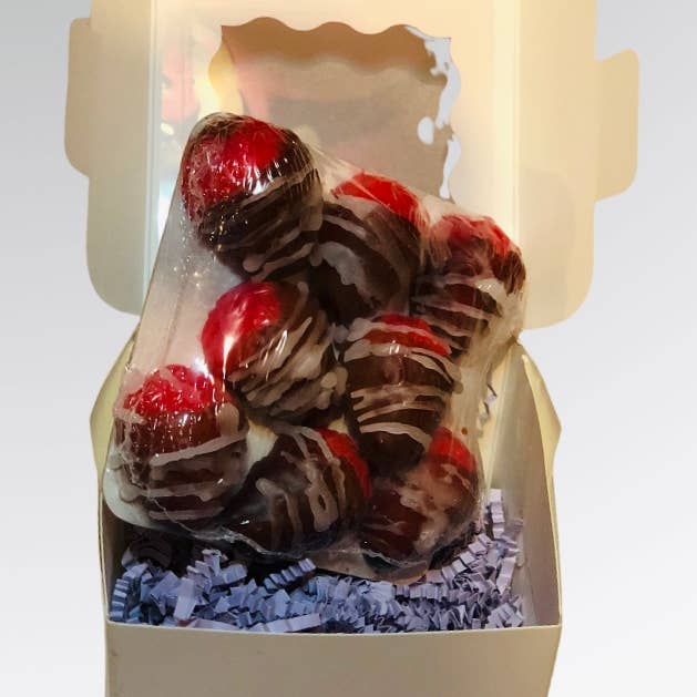 Cire à la fraise enrobée de chocolat pour la vente par Wild Fox Candles