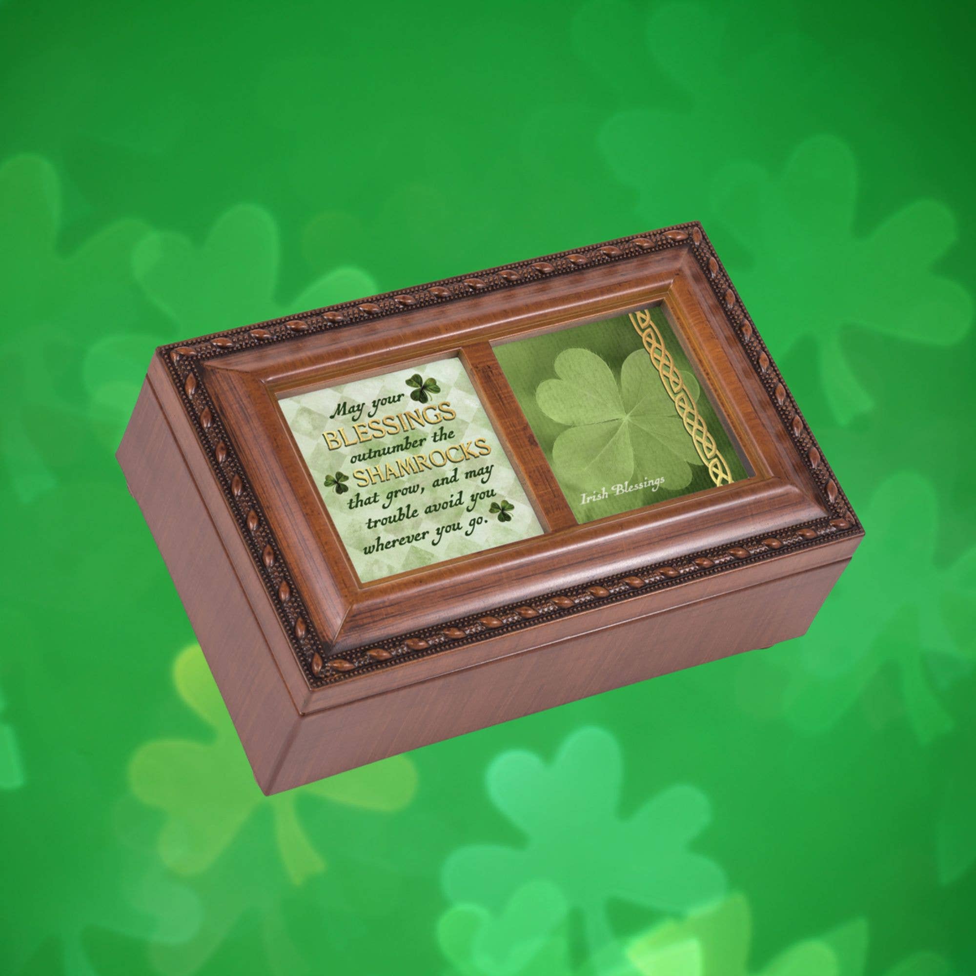 Cottage Garden - Wholesale Decorative Box - Blessings Outnumber Shamrocks1