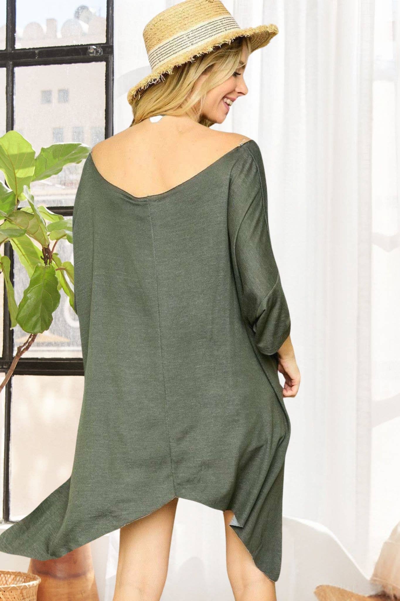 Madelyn – Großhandel Tunika – Damen – LYT9173-ÜBERGROßES AUSGESTELLTES TUNIKA-OBERTEIL5