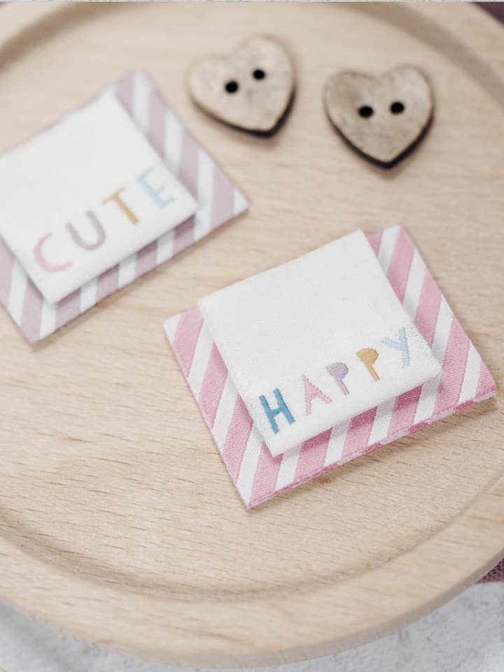 *Riscas - ocrão* dobrável etiqueta - conjunto de 4 por atacado de Paul und Clara