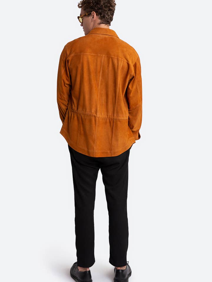 Gaucho Buenos Aires - Wholesale Shirt Jacket/Shacket - Men's - Sandro Suede Overshirt in Cognac8