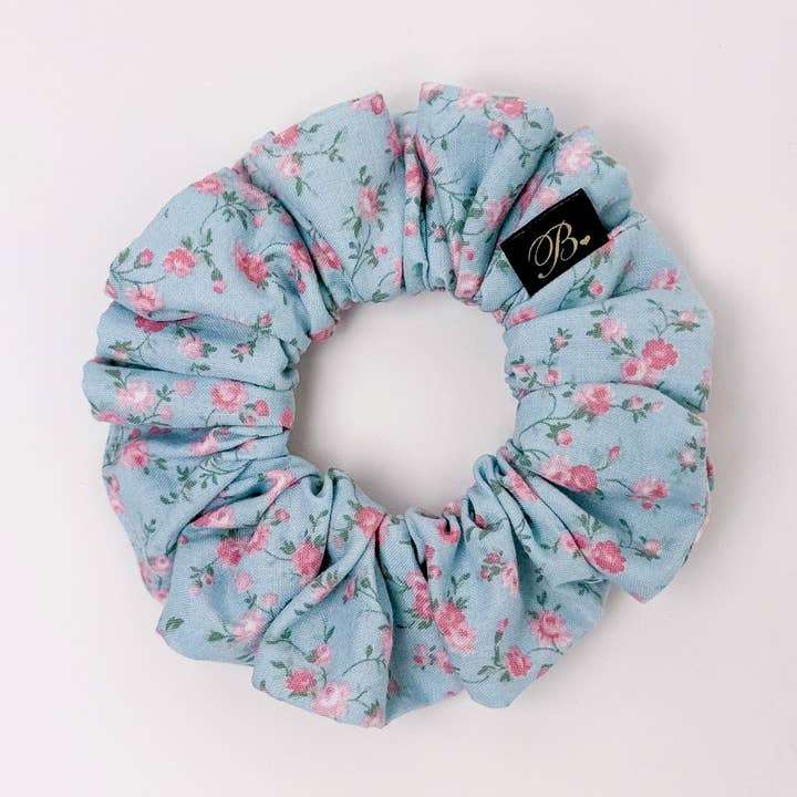 B. LUVV & CO. - Wholesale Scrunchie - Women's - Cotton Scrunchie in Rose Garden0