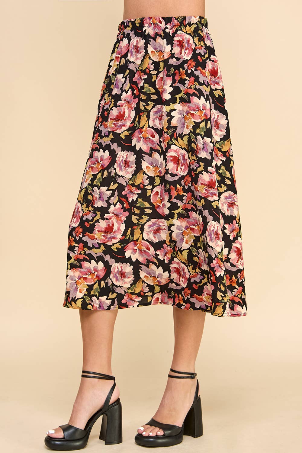 Les Amis - Wholesale Skirt - Women's - Floral Printed Skirt6