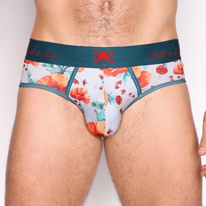 Playful Poppy Brief for wholesale by Skull & Bones