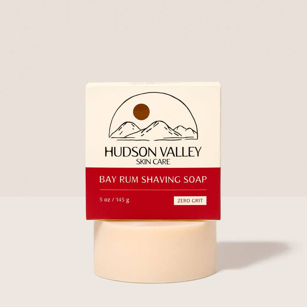 Hudson Valley Skin Care - Wholesale Shave Soap - Bay Rum Natural Shaving Bar Soap0