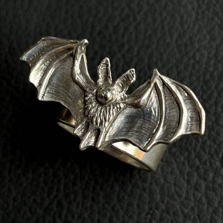 HELIOTROPE - Wholesale Cocktail/Statement Ring - Bat Ring (Pallid Bat)6