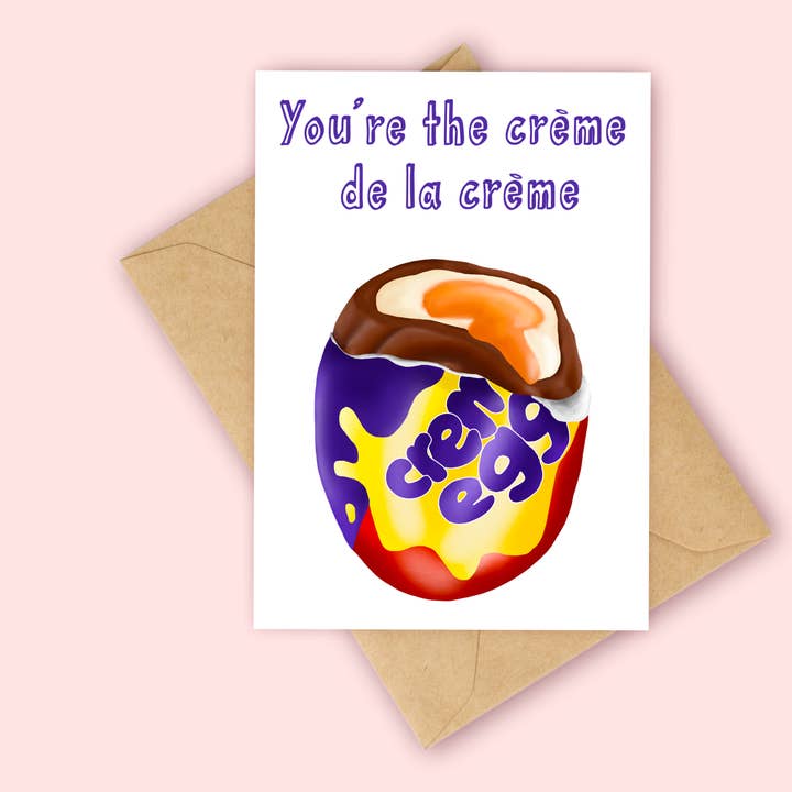 You're the creme de la creme card for wholesale by Peach and Mimi