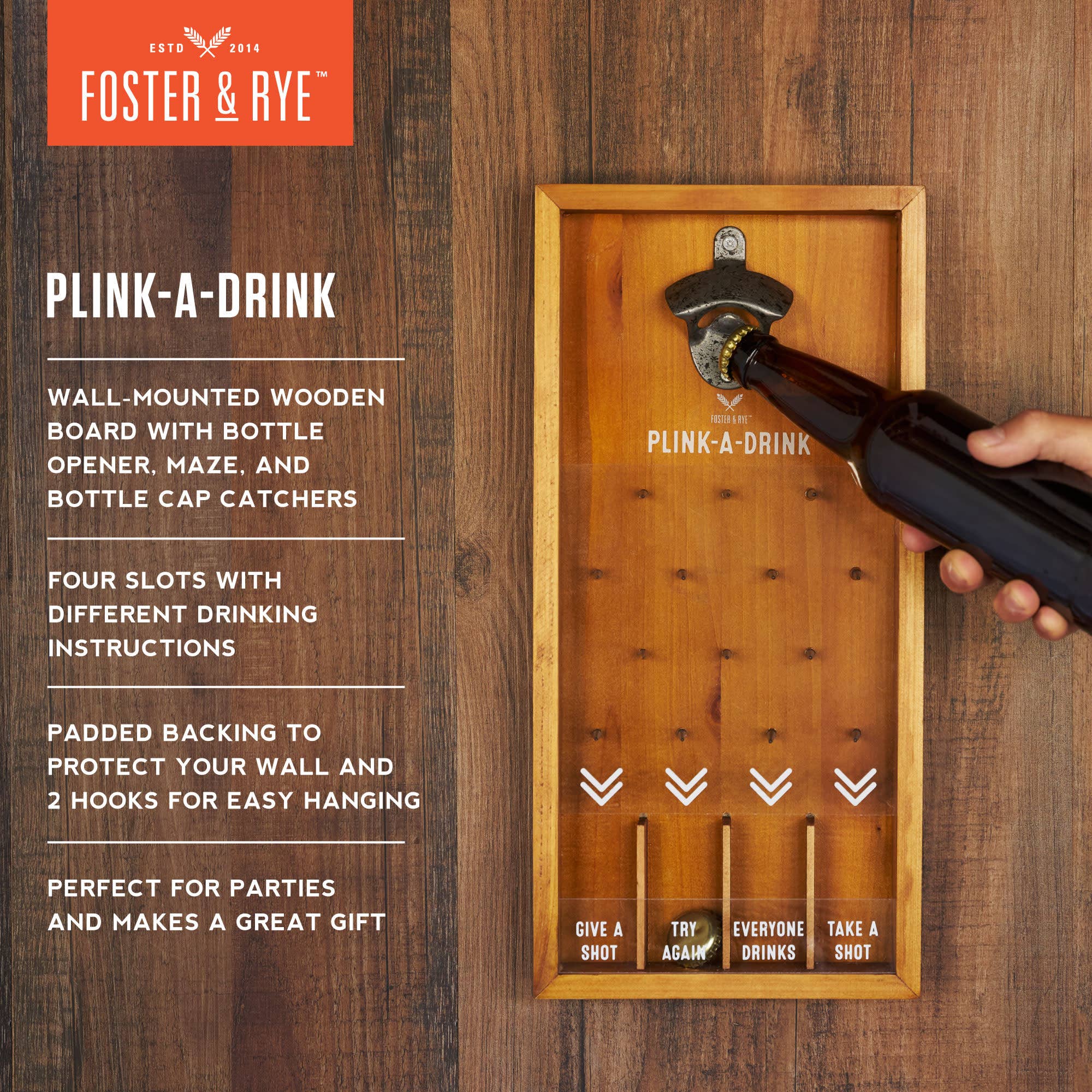 Foster & Rye - Wholesale Board Game - Plink A Drink Game3