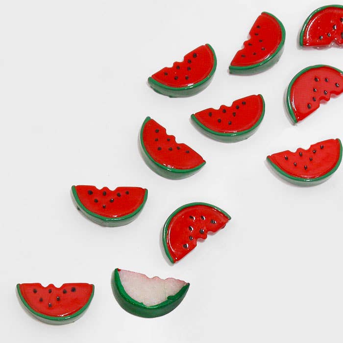 Sensibling Corp. - Wholesale Craft Supplies - 12 PCS - Watermelon Resin Cabochons1