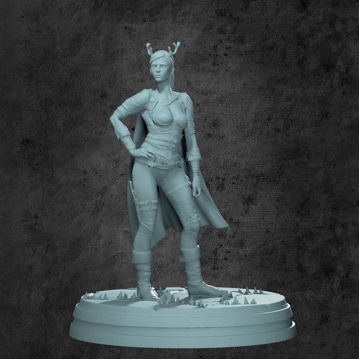 Stacia (Fawn) Miniatuur voor Tafelblad RPG's voor wholesale door Kraken Dice