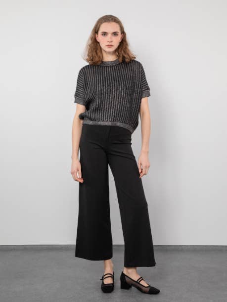 Folienstrickpullover aus Bio-Baumwollmischgewebe für den Großhandel von Serianno