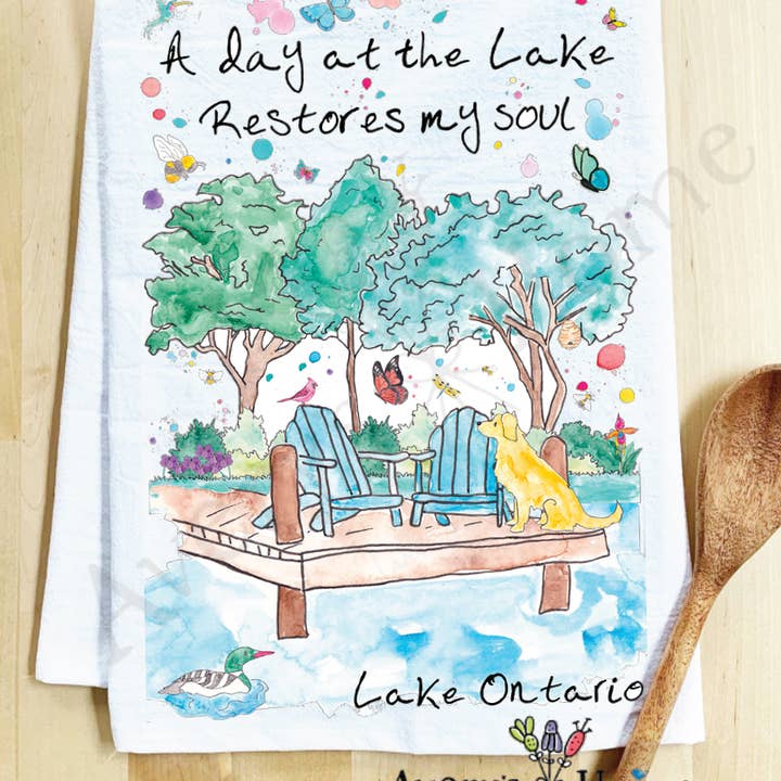 Avery's Home - Wholesale Tea Towel - A Day at the Lake or River Customizable Tea Towel21