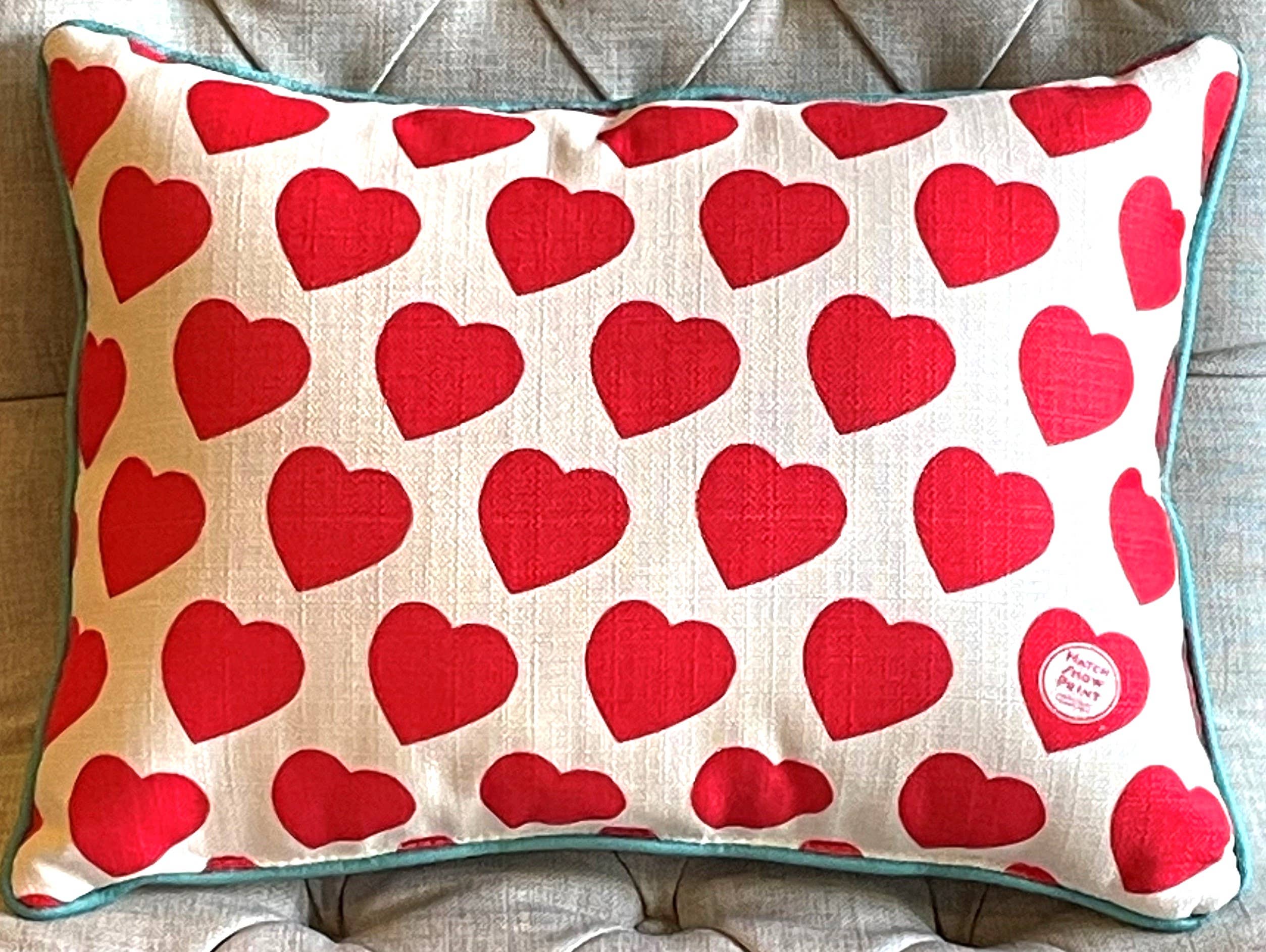 Hatch Show Print - Wholesale Throw/Decorative Pillow - Hello There Darlin' Hearts Pillow1