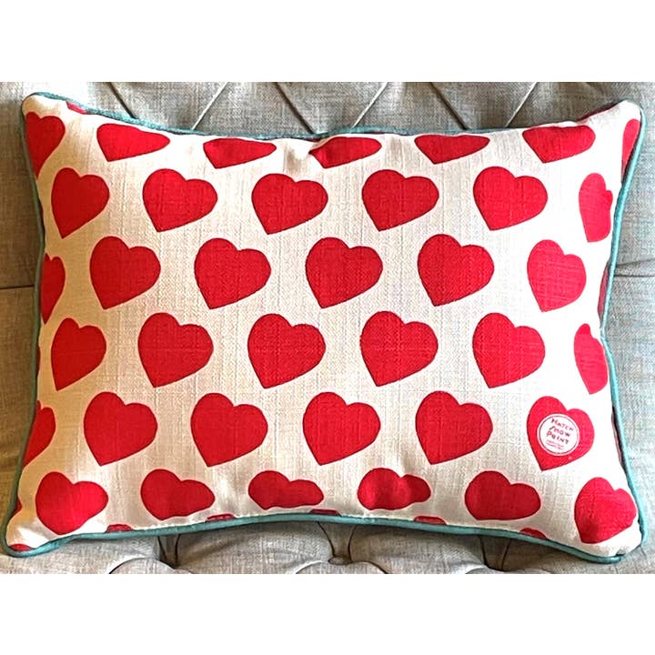 Hatch Show Print - Wholesale Throw/Decorative Pillow - Hello There Darlin' Hearts Pillow1