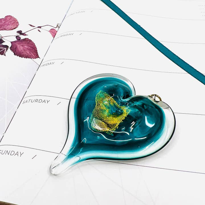 Luke Adams Glass - Wholesale Ornament - Birthstone Small 3" Hearts Set