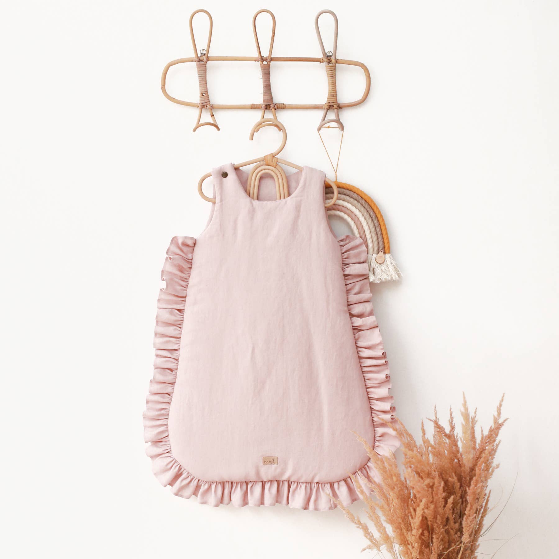 Babyly - Wholesale Sleepsack - Baby - linen baby sleeping bag frills -2 colors / 1, 1.5, 2.5 TOG4
