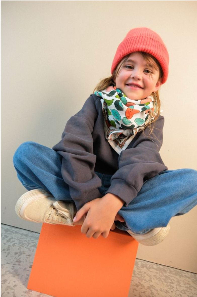 Maison Augustin - Wholesale Scarf - Women's - Pomelo Green Adult Scarf1