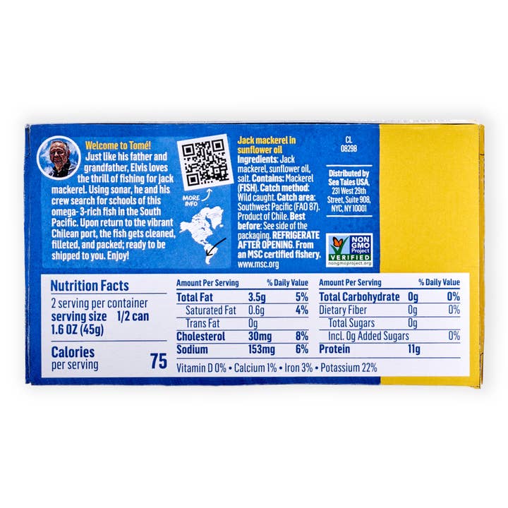 Sea Tales - Wholesale Fish/seafood - Jack Mackerel Fillets in Sunflower Oil1
