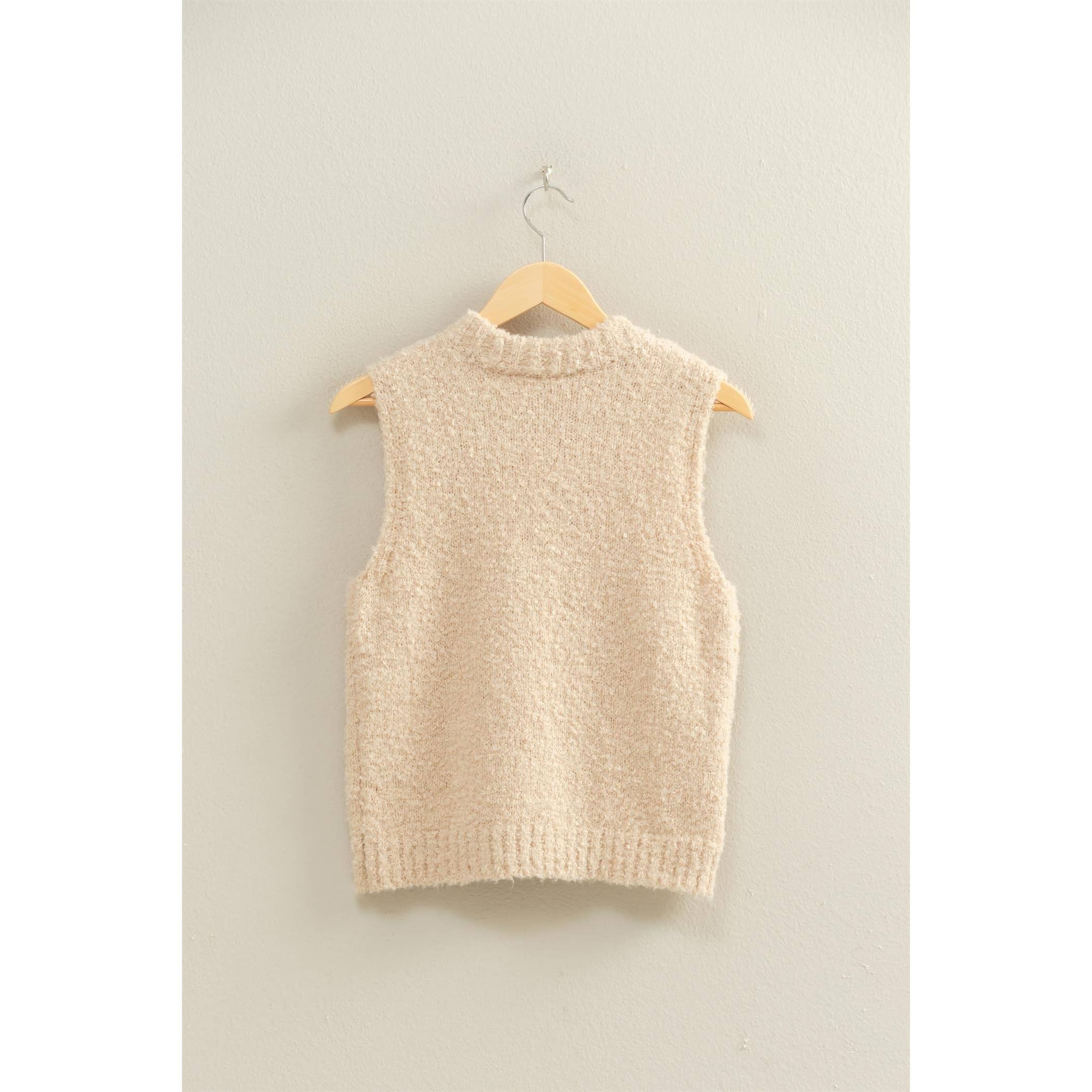 HYFVE - Wholesale Sweater Vest - Women's - Crew Neck Sleeveless Sweater21