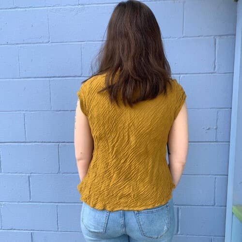 Unique Batik Fair Trade - Wholesale Blouse - Women's - Button Top | 100% Gauzy Cotton with Coconut Buttons
