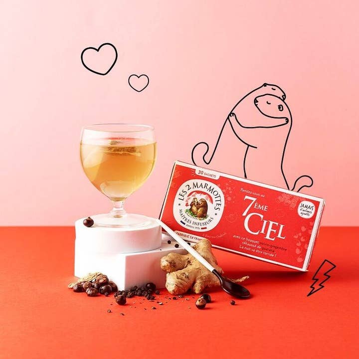 Les 2 Marmottes - Wholesale Health/Detox Tea - Organic ginger and pepper infusion: ginger herbal tea infusion1