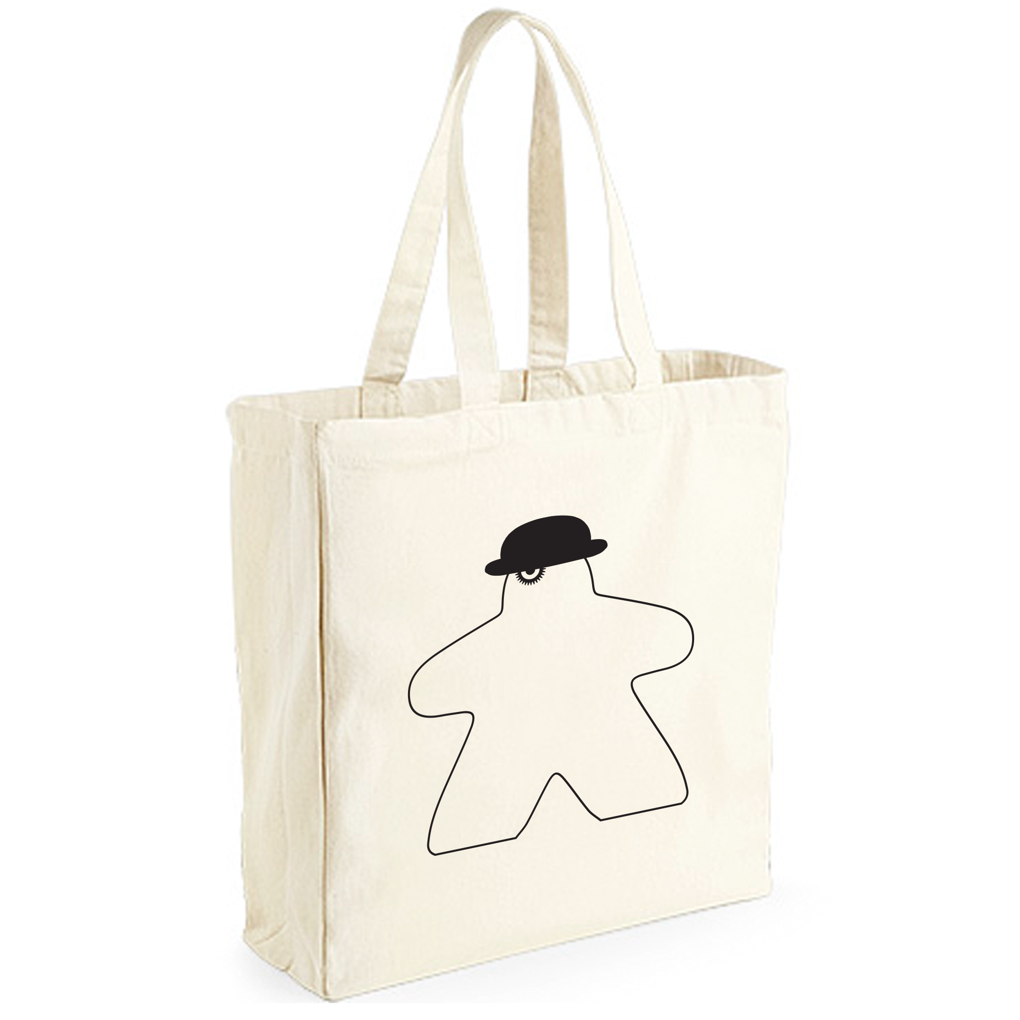 Meeplings | Handmade in Berlin - Wholesale Tote Bag - Unisex - Clockwork Meeple Heavy Duty Shopper1