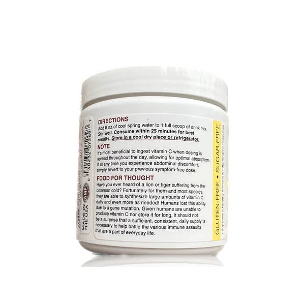 Sufficient C - Wholesale Powdered Health Drink - Sufficient-C®Hi-Dose Vitamin C Lemon Peach Immune-Ade drink