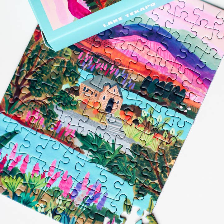 Piecely Puzzles - Wholesale Puzzle - Adult - Lake Tekapo mini puzzle, 99 pieces1