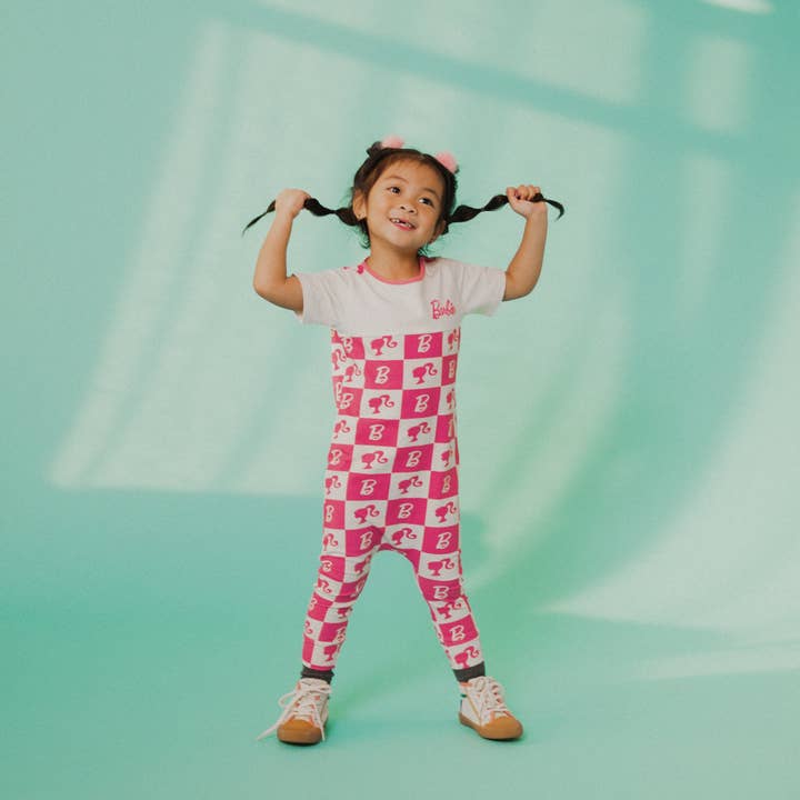 RAGS – wholesale Byxdress - Baby – Rag Romper - Barbie™ Check - Mattel Barbie-kollektionen av RAGS5