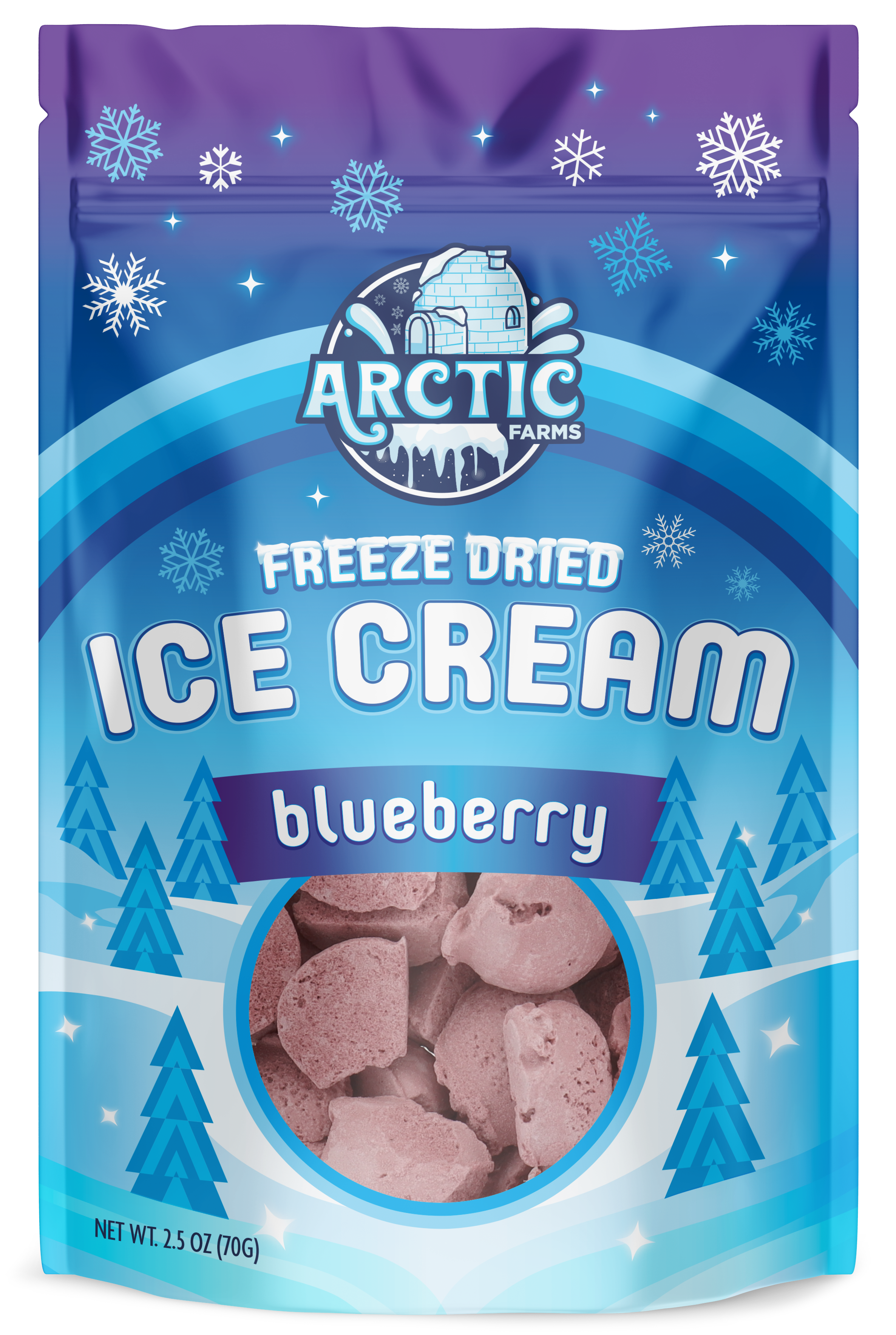 Arctic Farms – Sorvete/gelado por atacado – Gelado Liofilizado Que Não Derrete (Bits) (2,5 oz)30