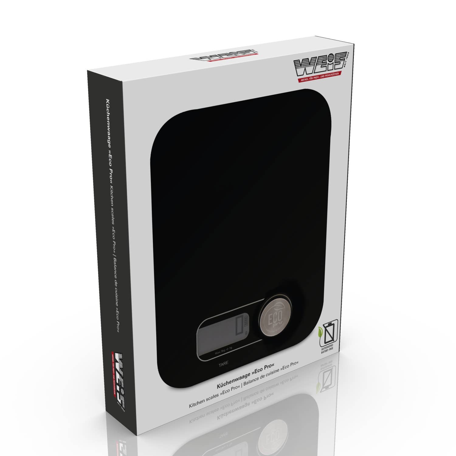 Karl Weis - Wholesale Kitchen Tool/Gadget - Kitchen Scale "Eco Pro". Black2