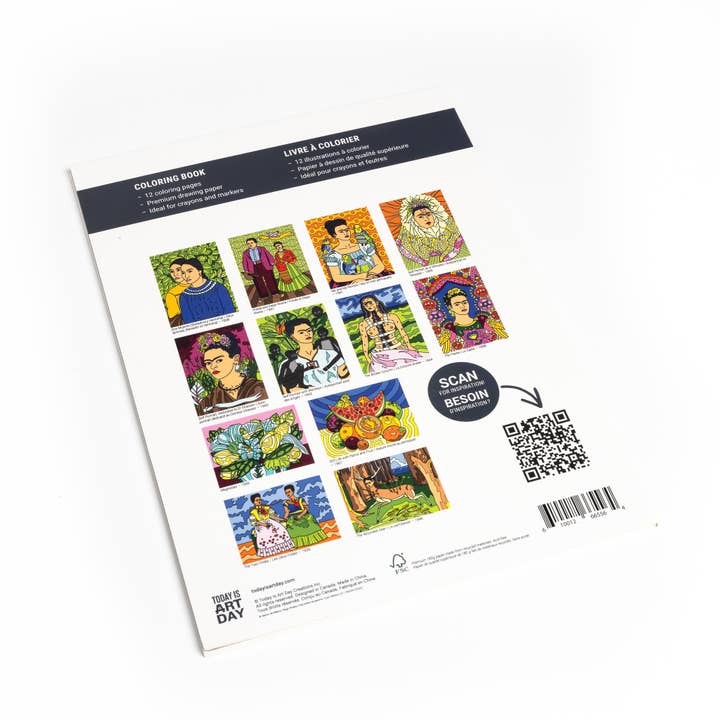 Today is Art Day – Engroshandel Malebog - Voksen – Malebog - Frida Kahlo2