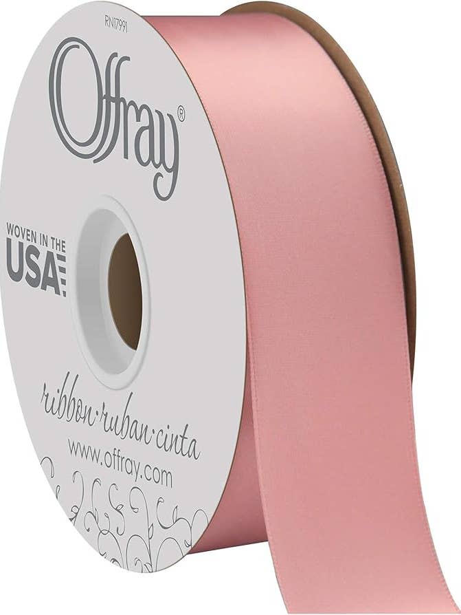 Double-Face Satin Chateau Rose 1-1/2" x 50 Yards for wholesale by Berwick Offray Ribbon