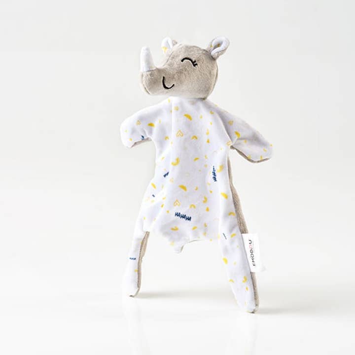 Rhino White Baby Doudou for engroshandel hos Emodou