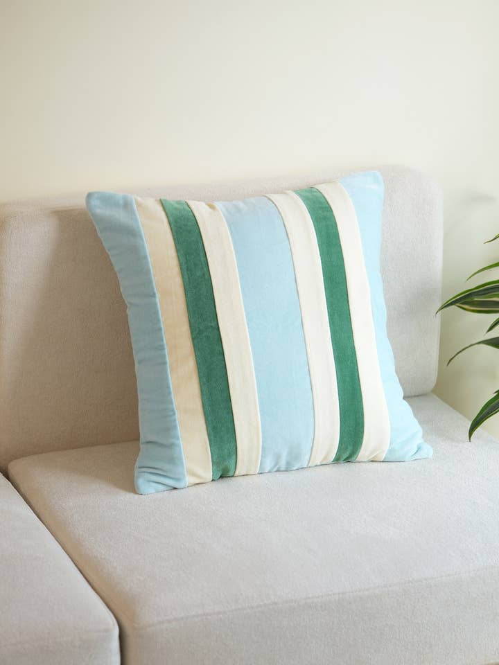 Lagoon Cotton Velvet Pillow for wholesale by Notcoy