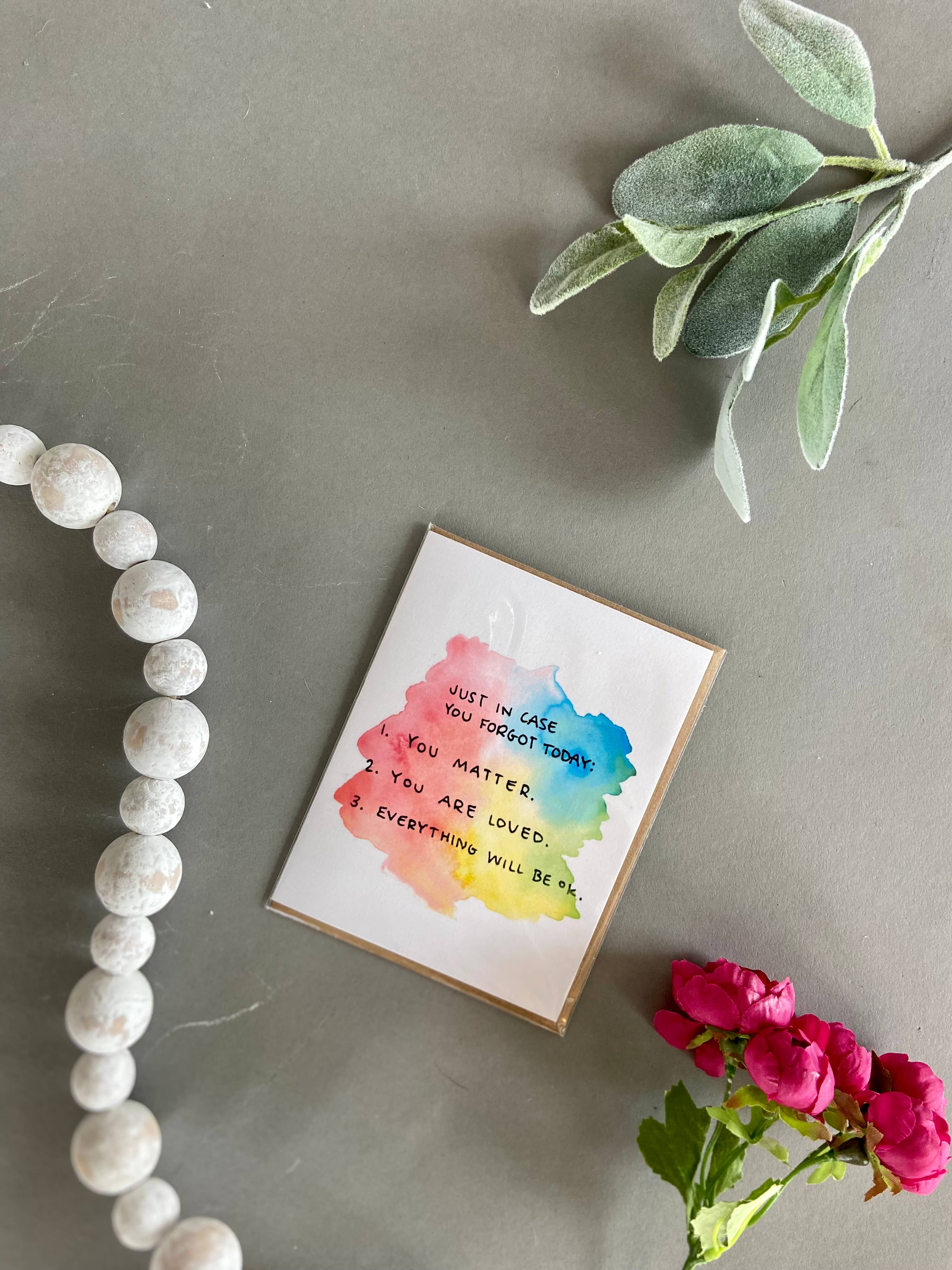 Ink + Splash – wholesale Kärlekskort – Well Wishes Series - Just in Case1