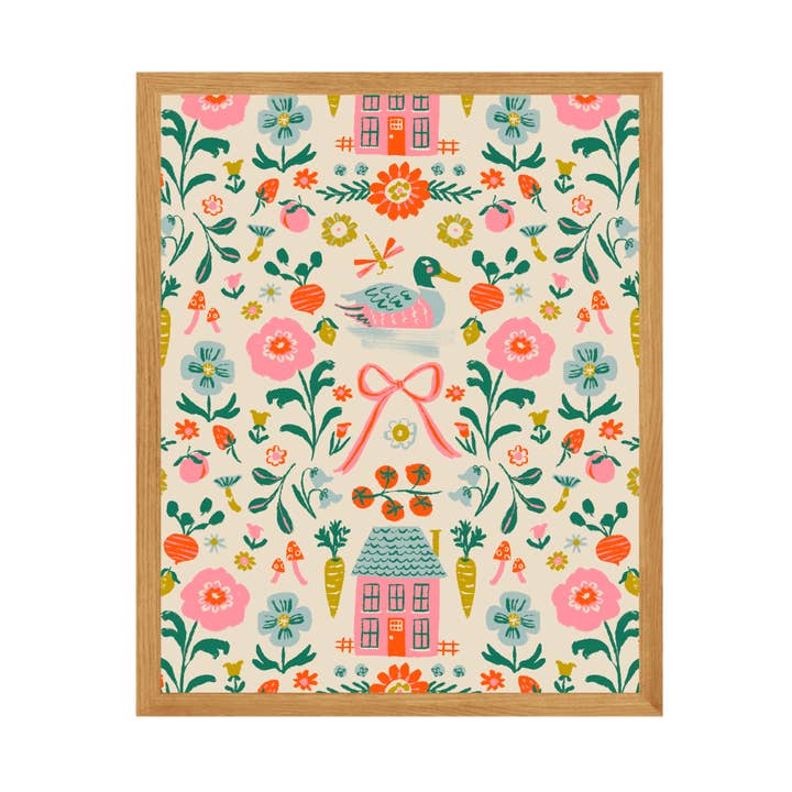 Samantha Johnson Illustration - Wholesale Art Print - In the Garden Art Print0
