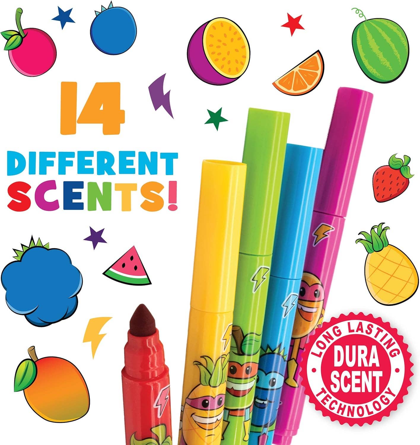 Scentco, Inc - Wholesale Markers - Kids & Baby - Smarkers - Washable Scented Markers - 14pk1