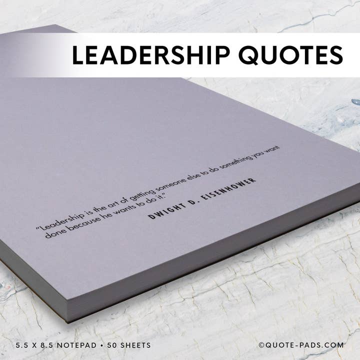 50 Leadership Quotes Notepad | 5.5 x 8.5 | 50 Sheets for wholesale by QuotePads